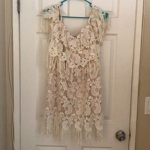 White lace dress